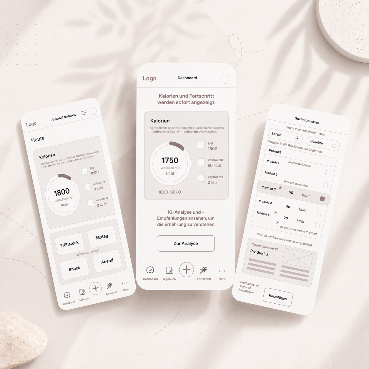 Ernährungs Tracking App